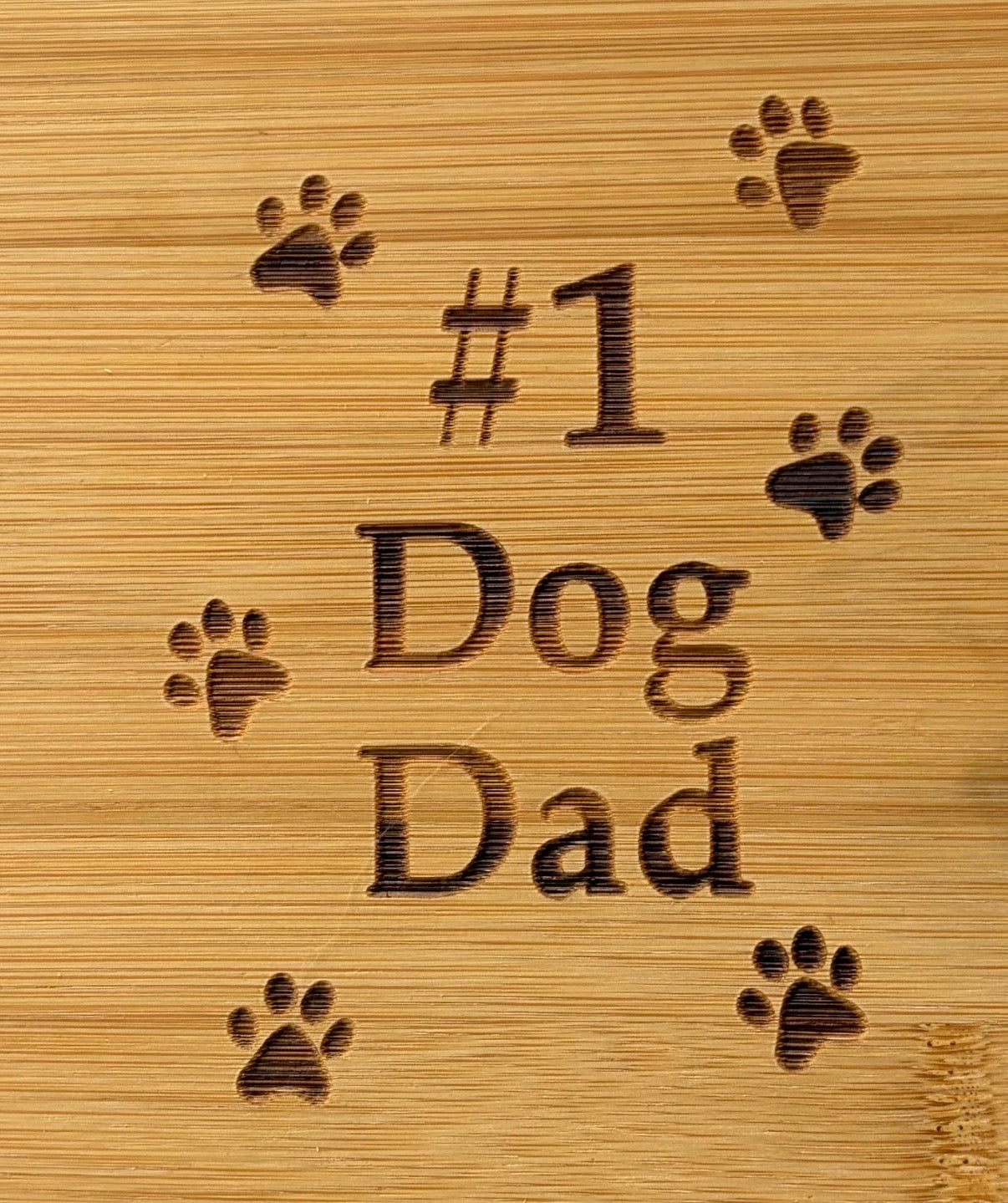 Personalized Laser-Engraved Bamboo Cutting Board – Perfect for Pet Lovers