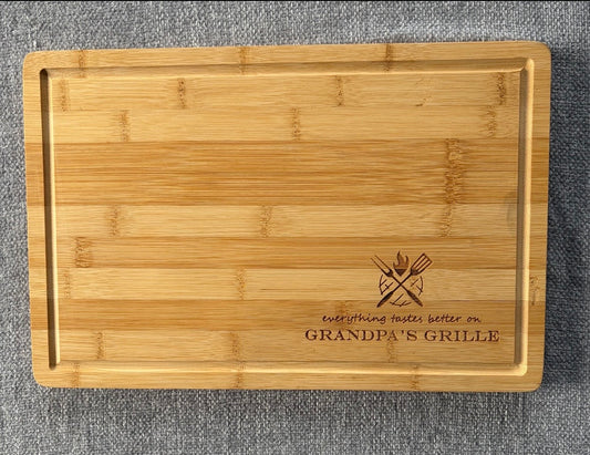 Laser engraved cutting board perfect gift idea
