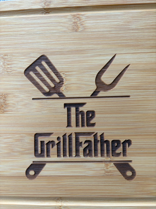 Laser Engraved Bamboo Cutting Board