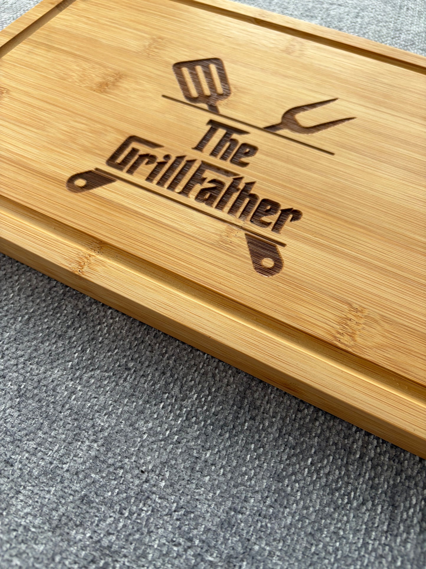 Laser Engraved Bamboo Cutting Board