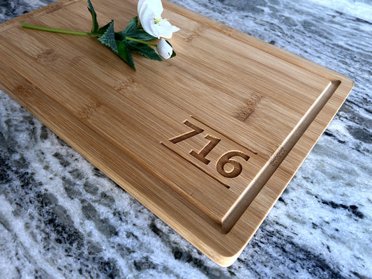 Beautiful Custom Engraved Bamboo 716 Cutting Board!