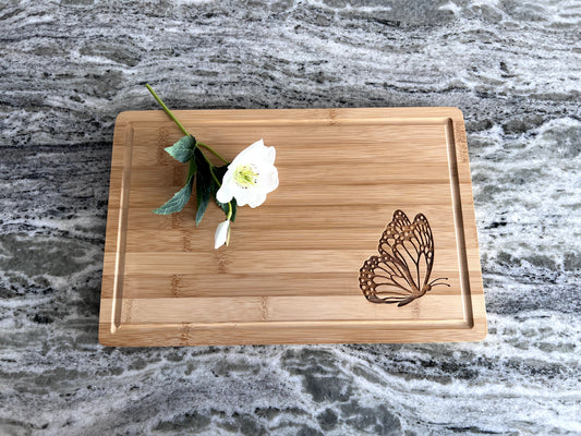 Butterfly Bamboo Cutting Board